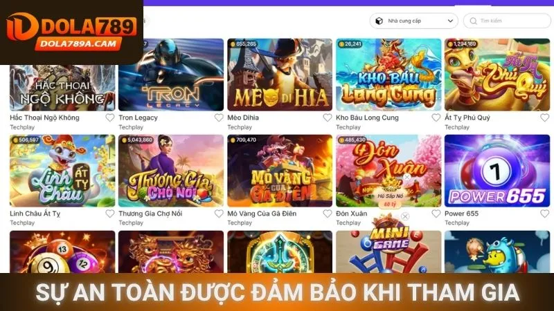 Sự an toàn được đảm bảo khi tham gia
